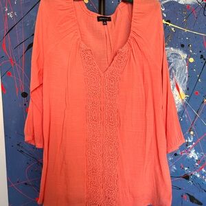 Coral Women's Linen Top